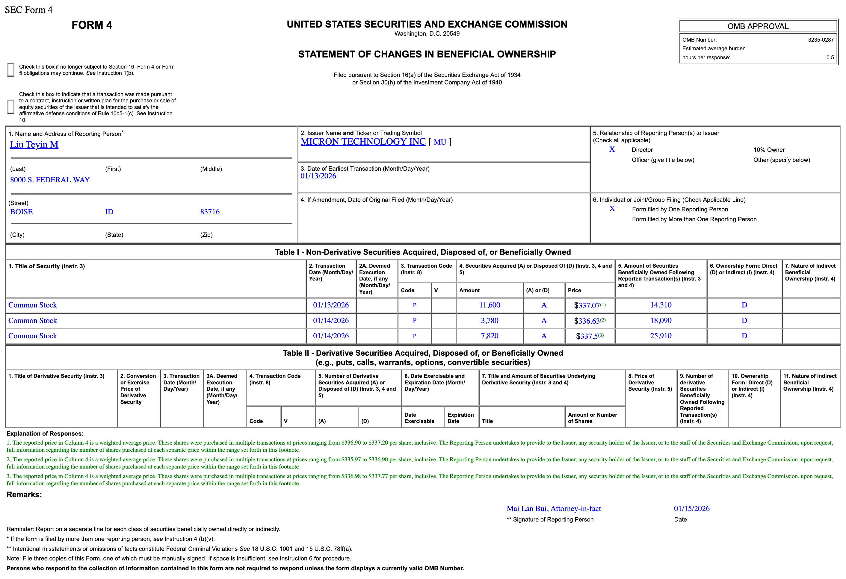 Micron Director Buys $7.8M in Shares as Stock Jumps 6%